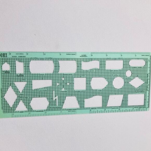 4 Pcs Geometric Pattern Drawing Template for Students - Picture 4 of 5